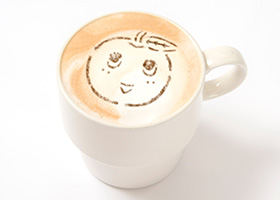 ふなっしーのホットラテ