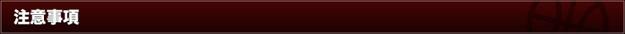 注意事項